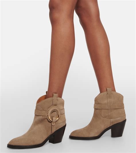 see by chloe suede ankle boots|see by chloe boots women.